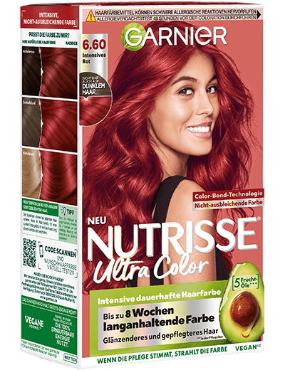 Garnier Nutrisse Farbsensation 6.60 Intensives Rot Produktabbildung
