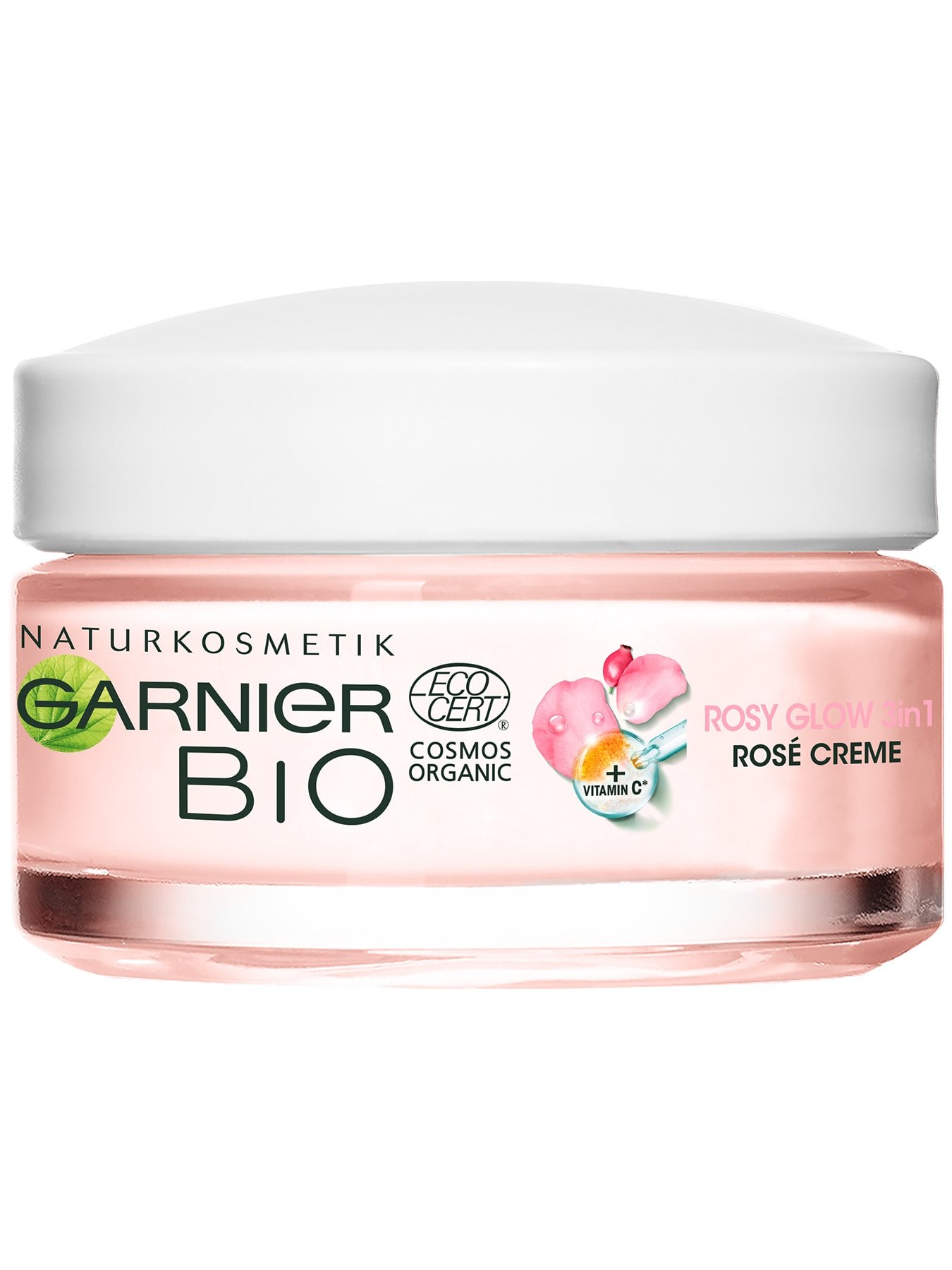 Garnier Bio Rosy Glow 3in1 Rose Creme - Produktabbildung