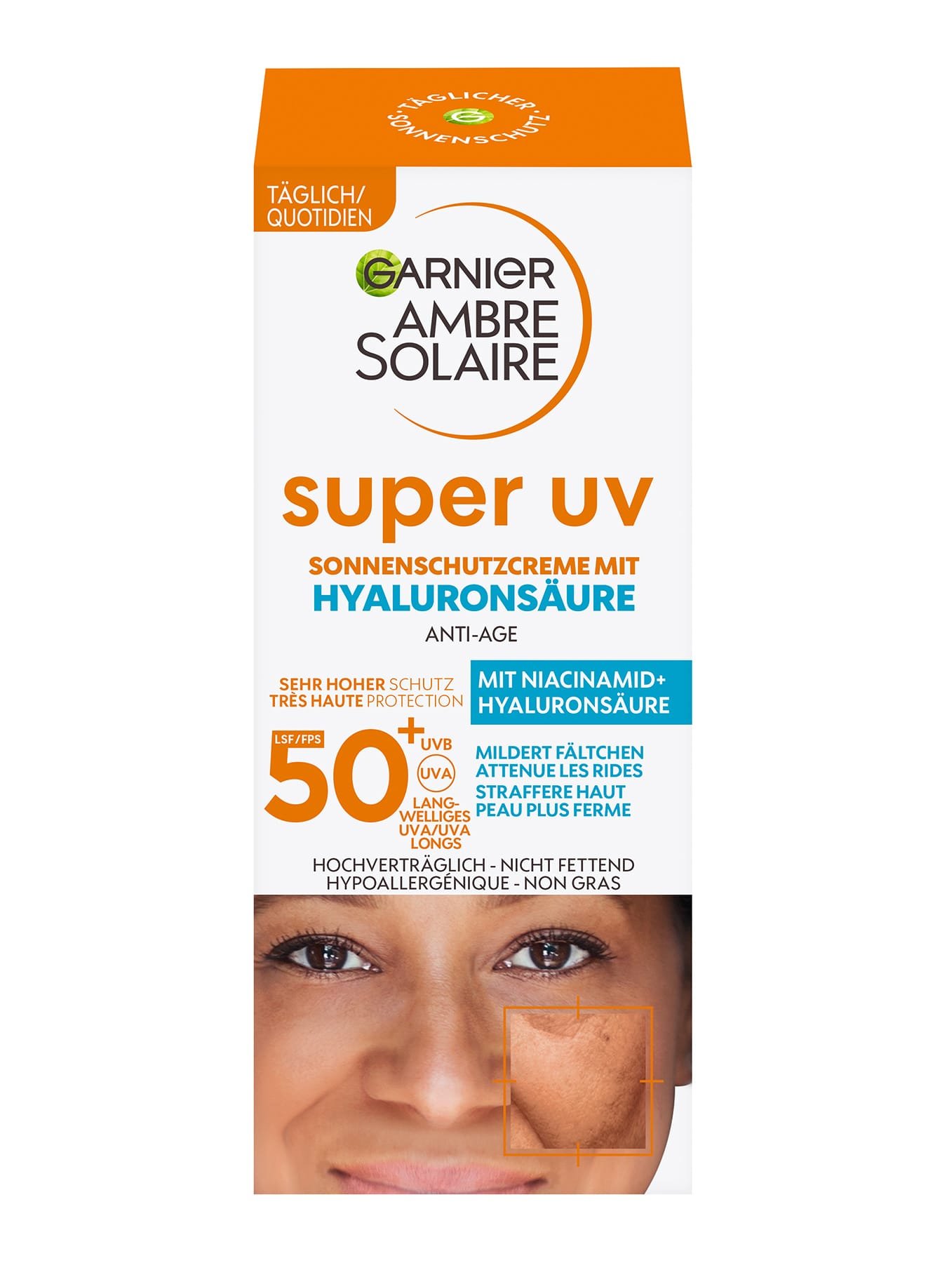 Anti-Age Super UV Sonnenschutz-Creme LSF 50 - Verpackung Vorderseite