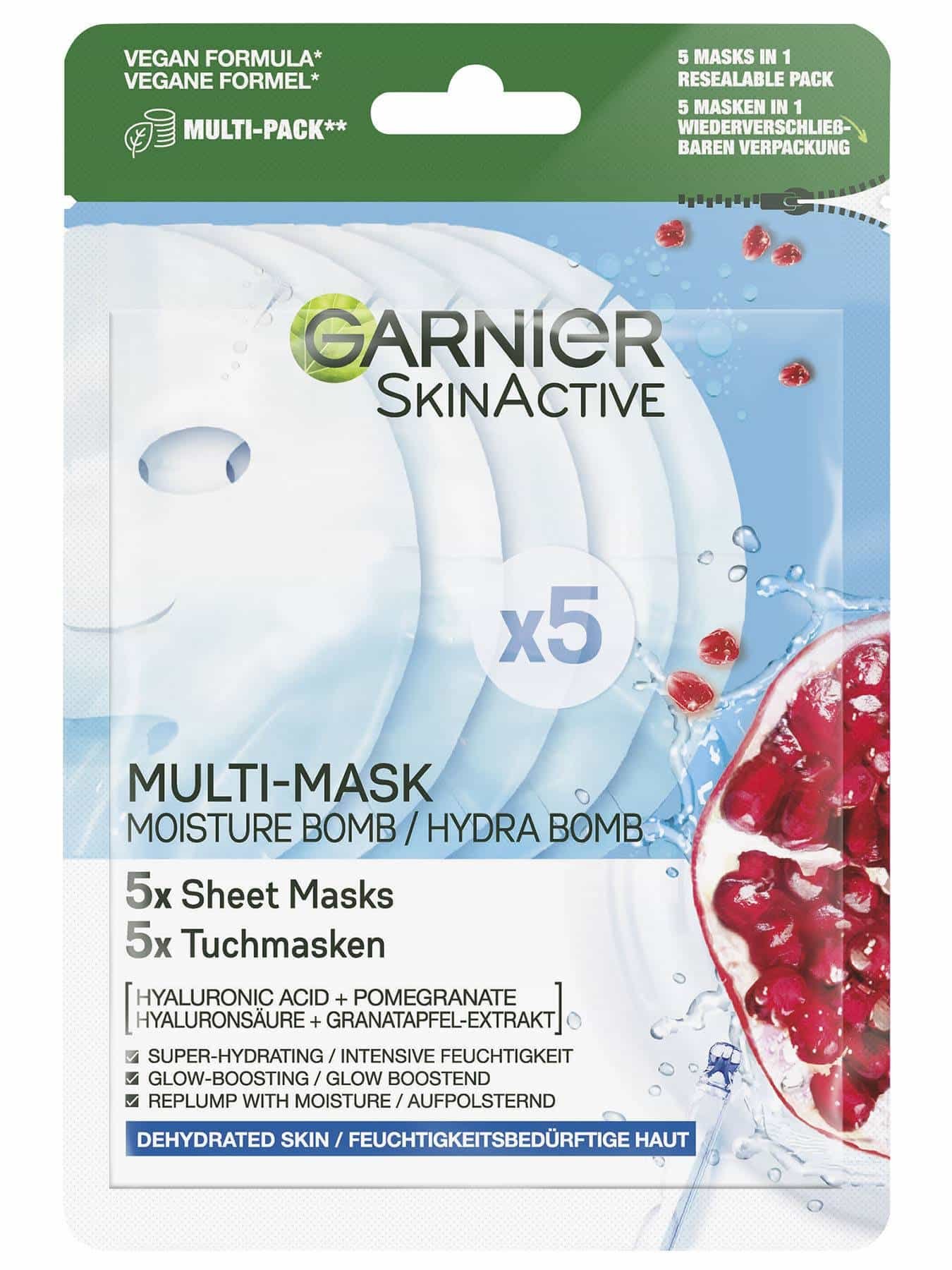 Multi-Mask Hydra Hyaluron | SkinActive Garnier Bomb