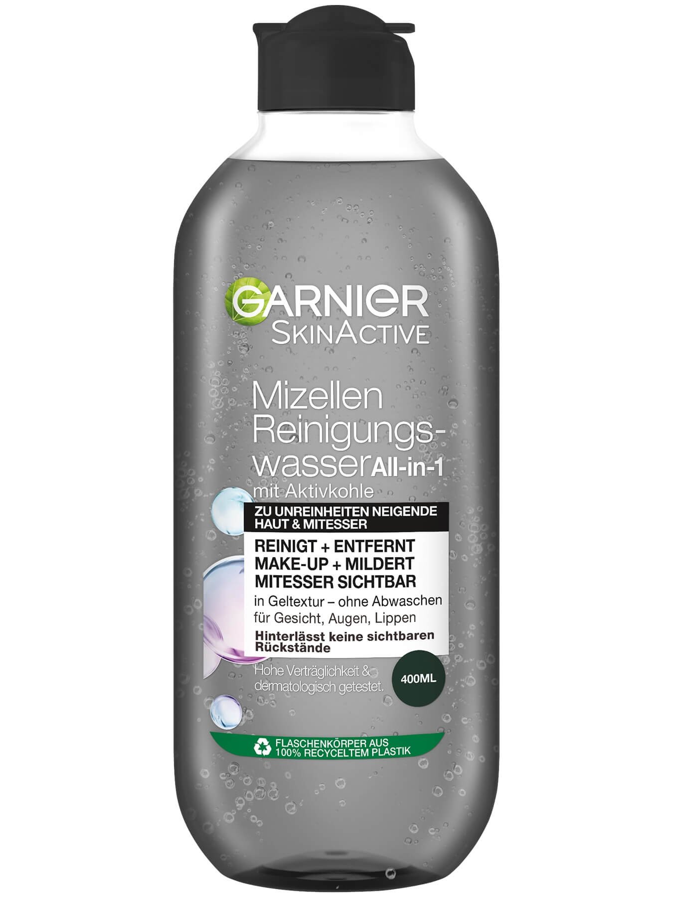 Mizellen Reinigungswasser | Garnier Aktivkohle All-in-1 mit