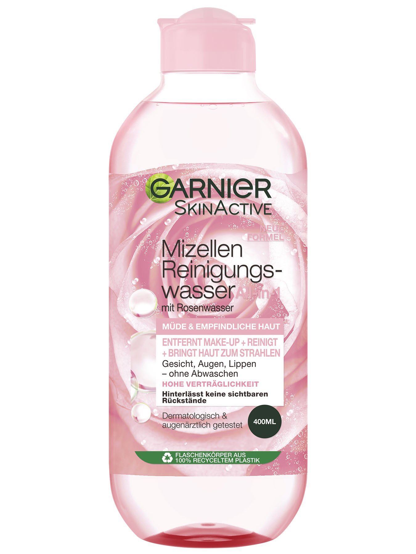 Feuchtigkeit Rosenwasser mit Reinigung | & Schonende Garnier